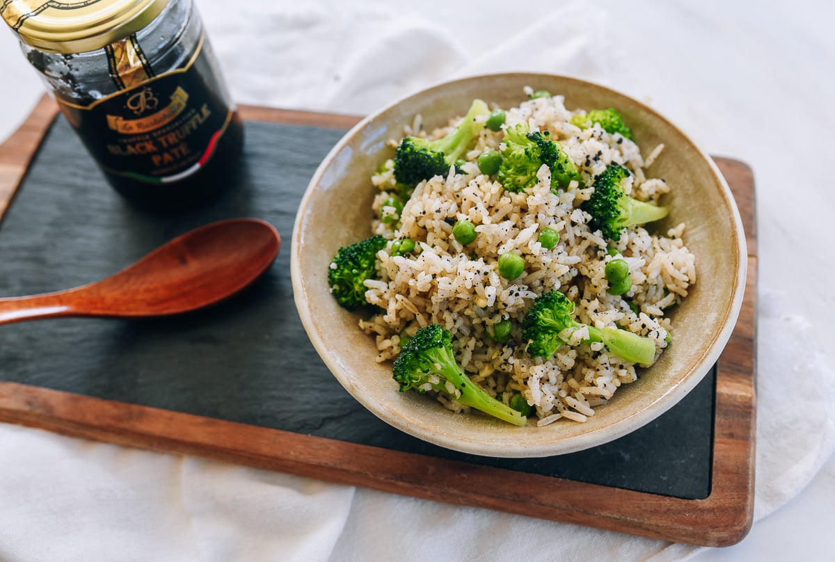 truffle rice with vegetables