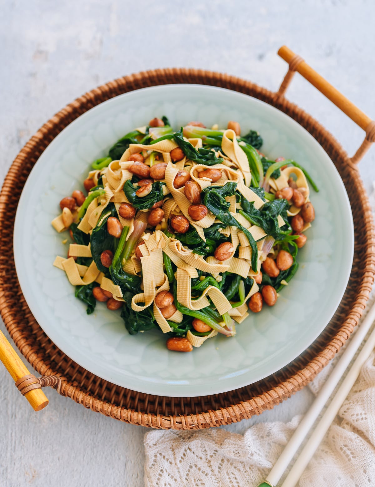 Chinese Spinach Salad