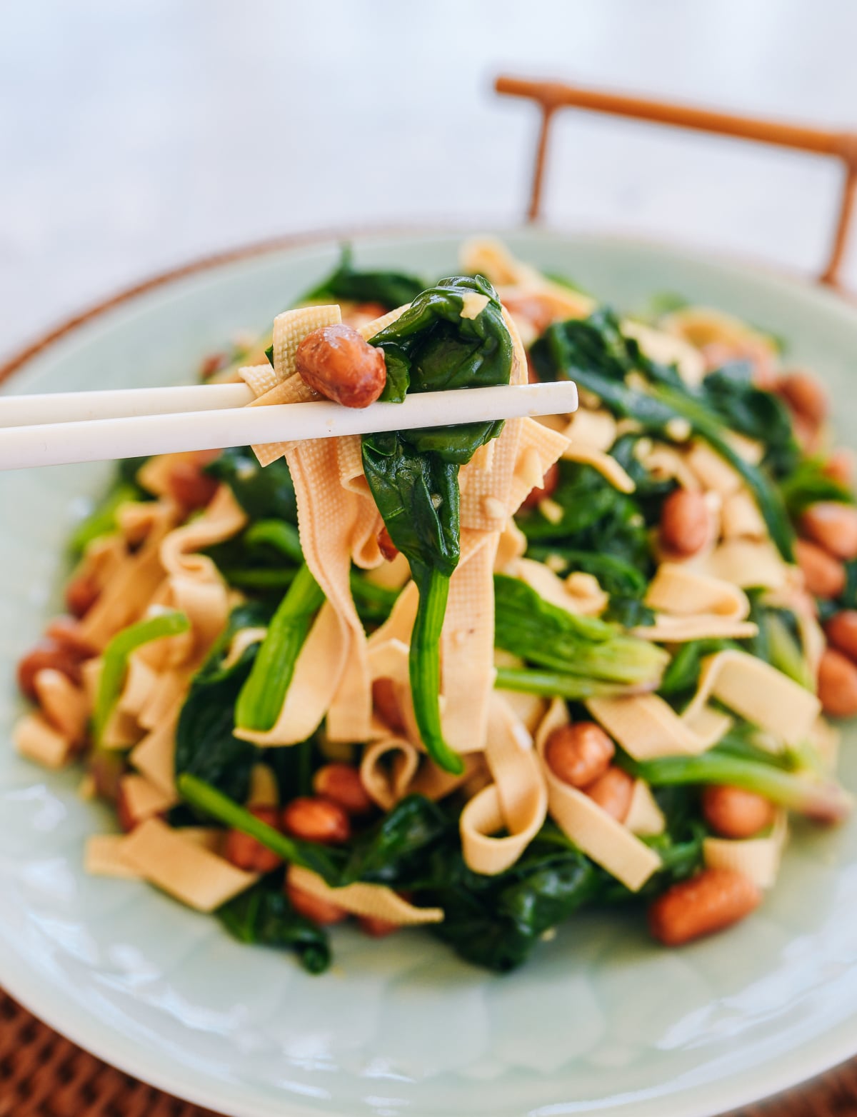 Chinese Spinach Salad recipe