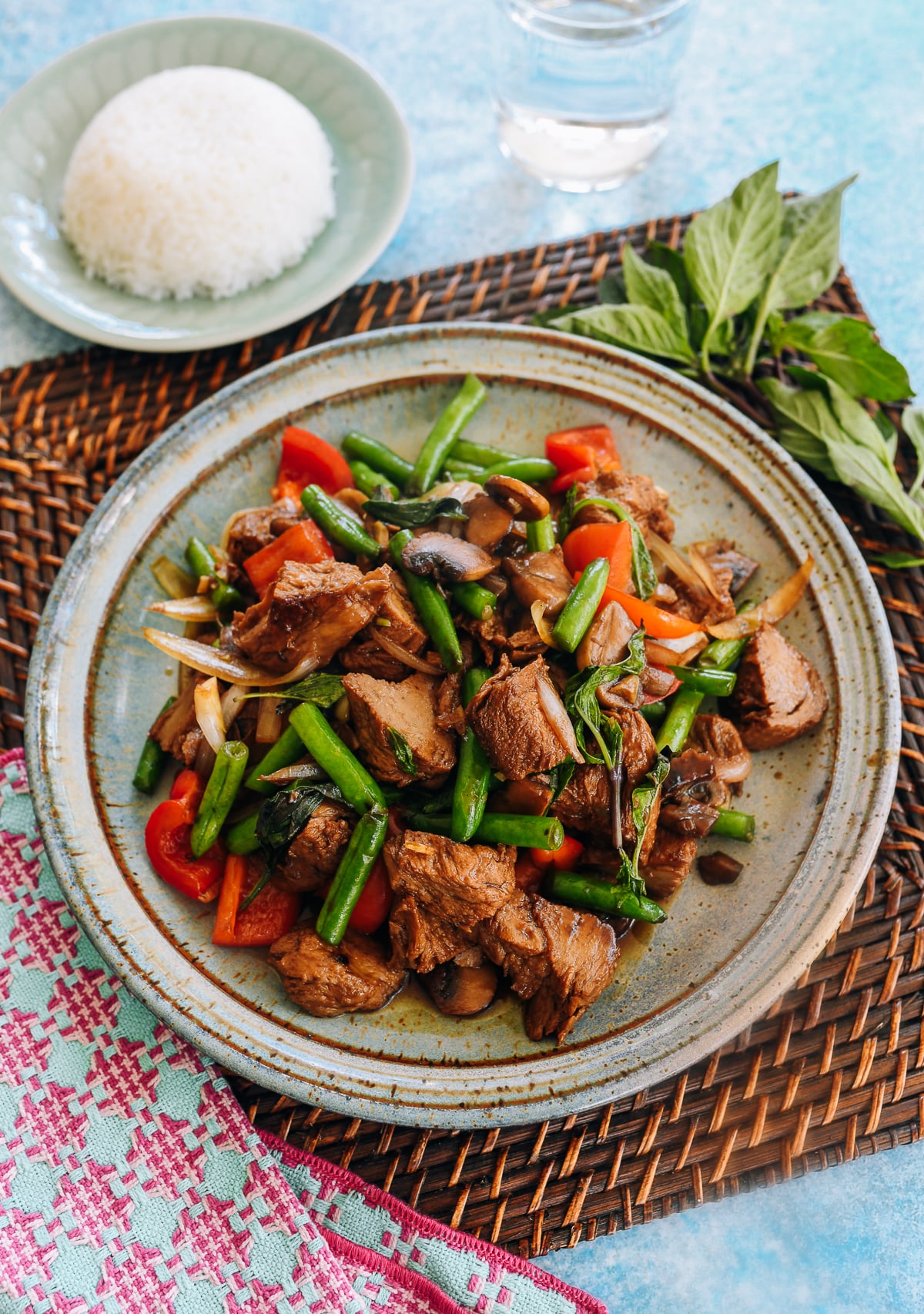 Thai basil mock duck with vegetables