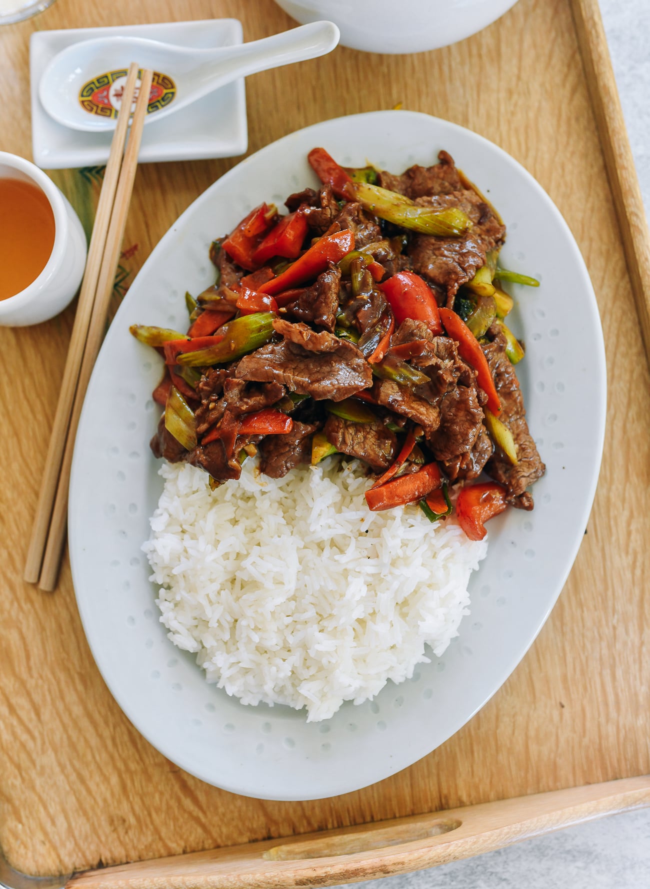 Beef with Garlic Sauce recipe