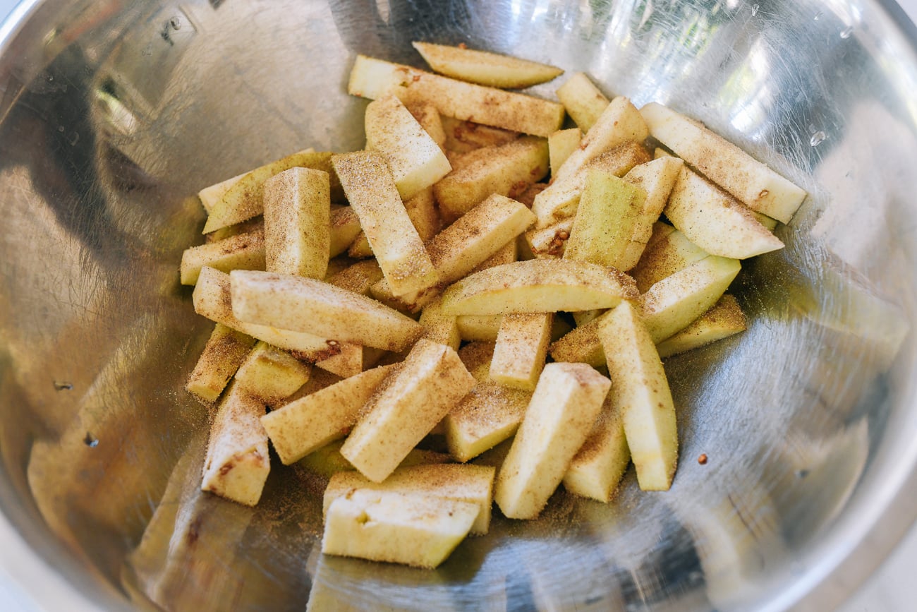 seasoned eggplant pieces