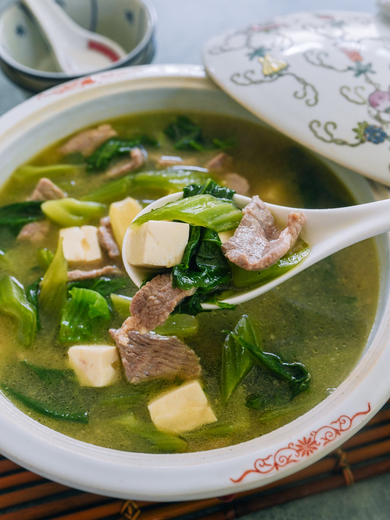 Mustard Green Soup with Pork
