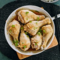 Steamed Chicken Drumsticks with Sand Ginger