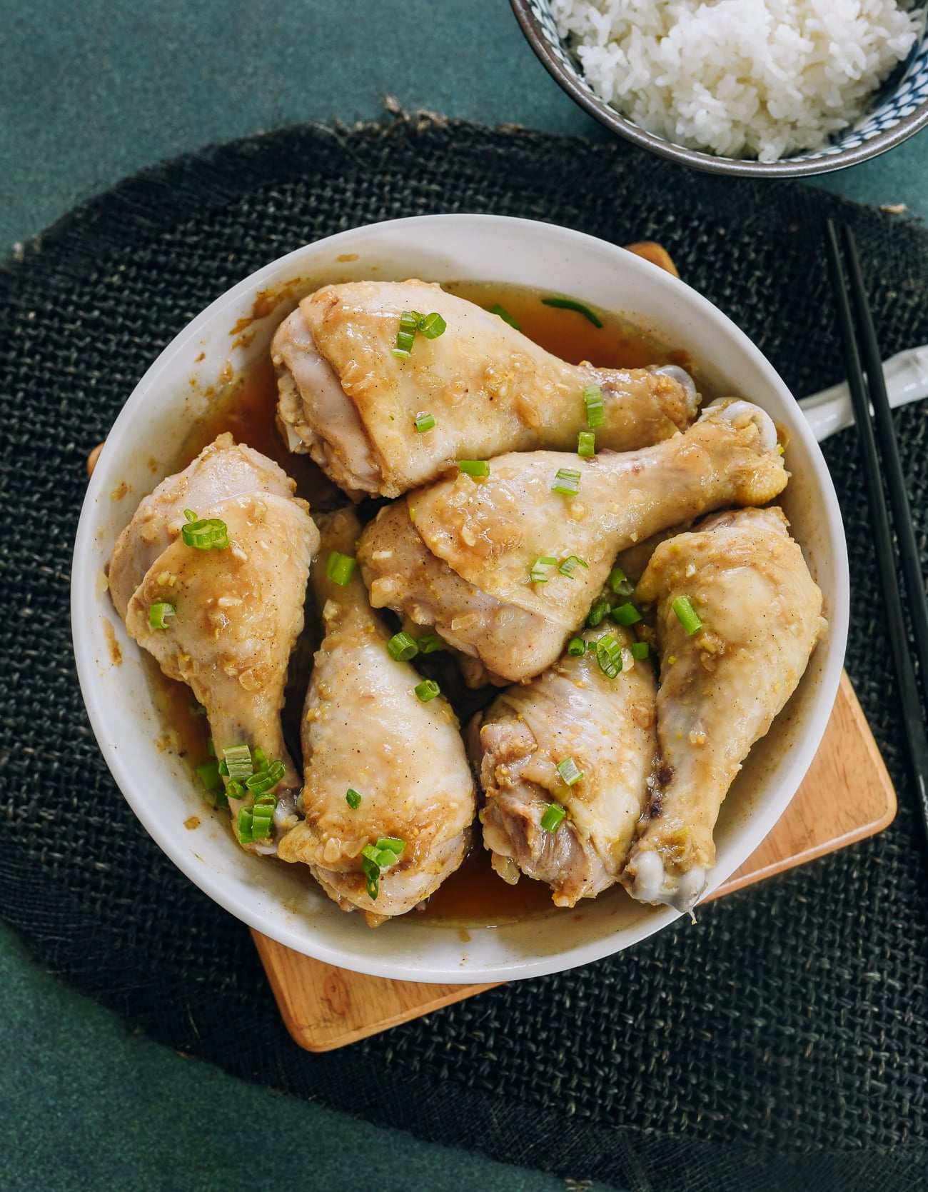 Steamed Chicken Legs with Sand Ginger
