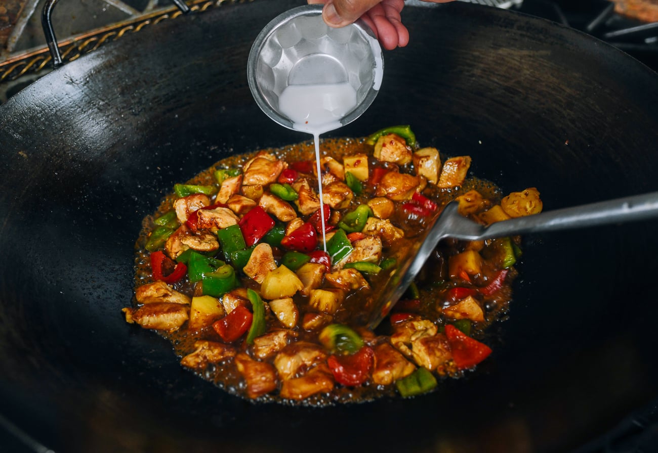 thickening pineapple chicken sauce