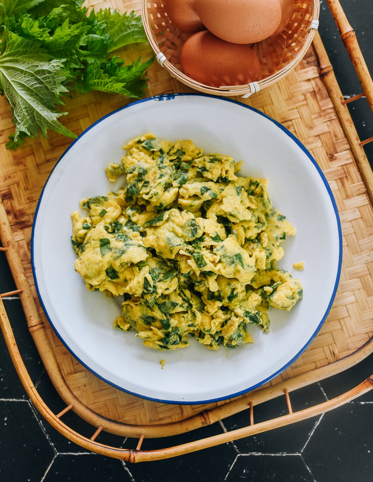 Scrambled Eggs with Shiso