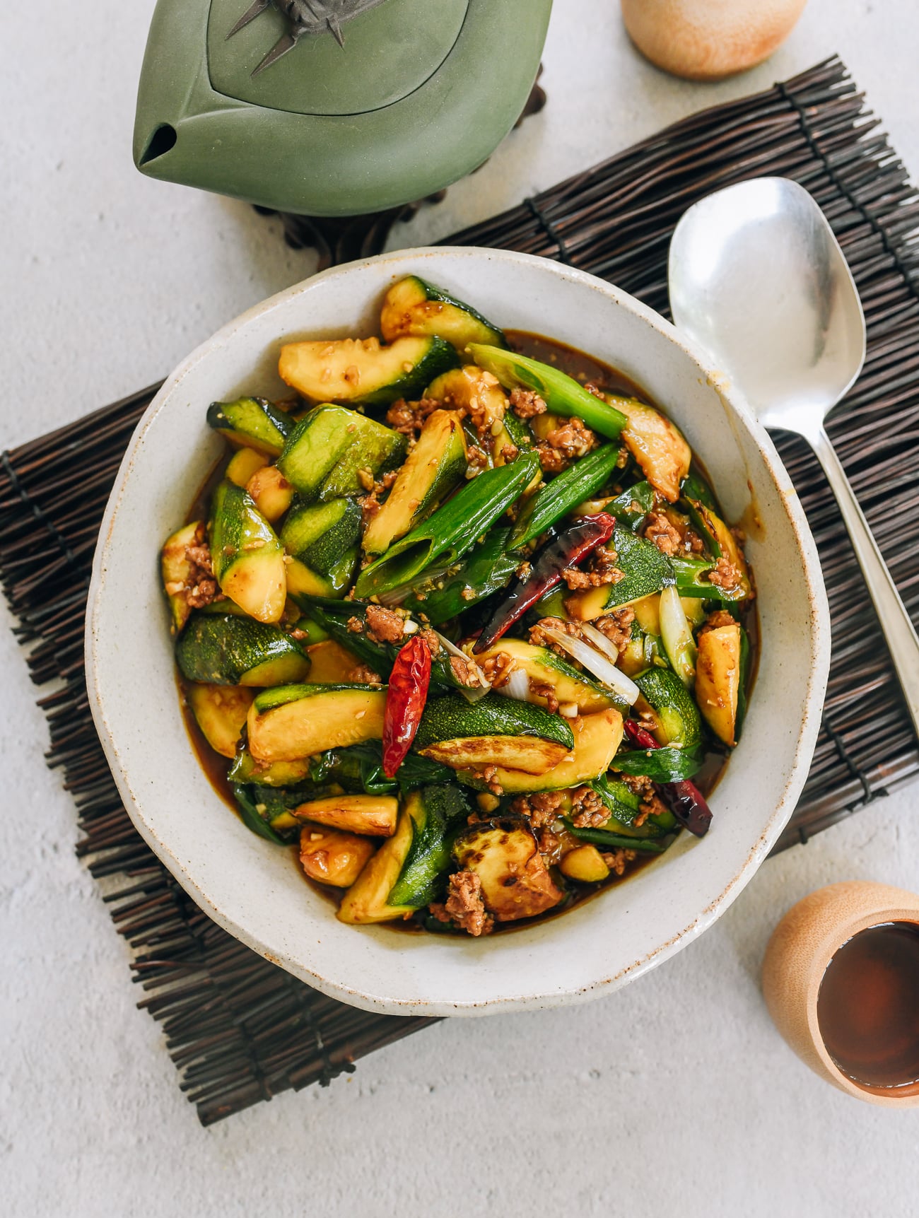 Zucchini with Garlic Sauce recipe