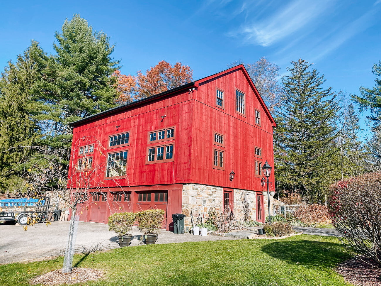 completed red barn