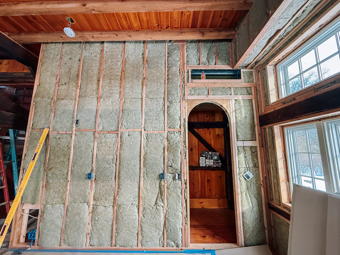 insulated pantry wall