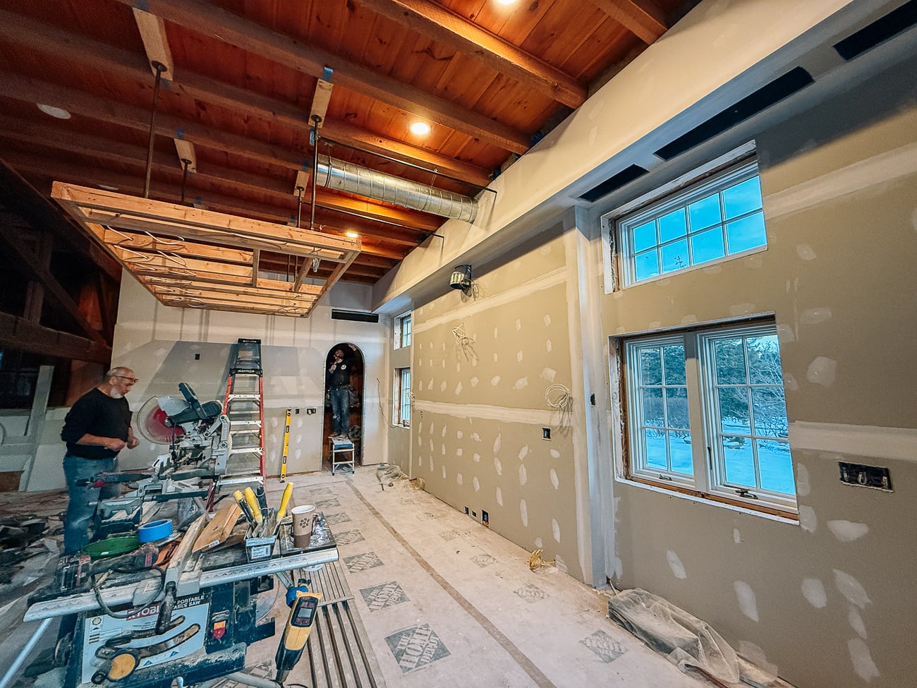 sheetrock in kitchen