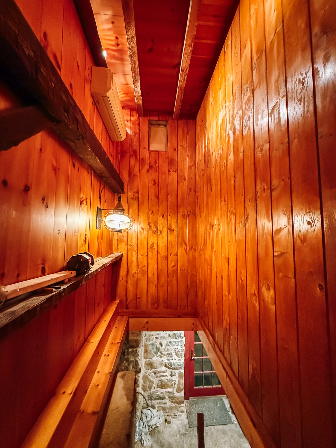 enclosed stairwell