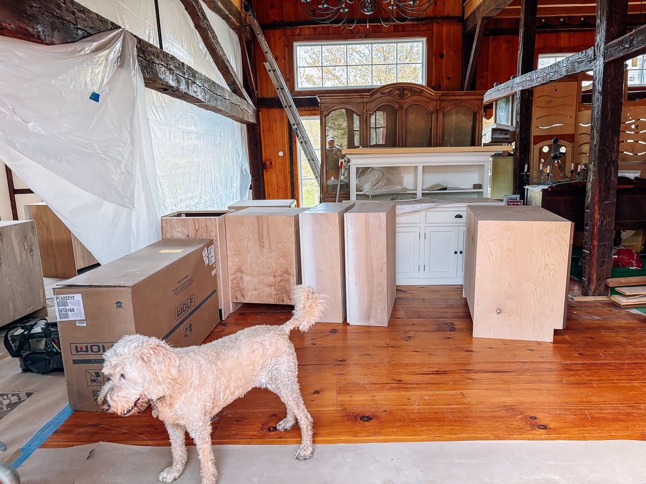 cabinet installation day