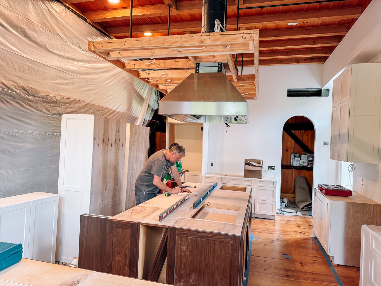 installing cabinets
