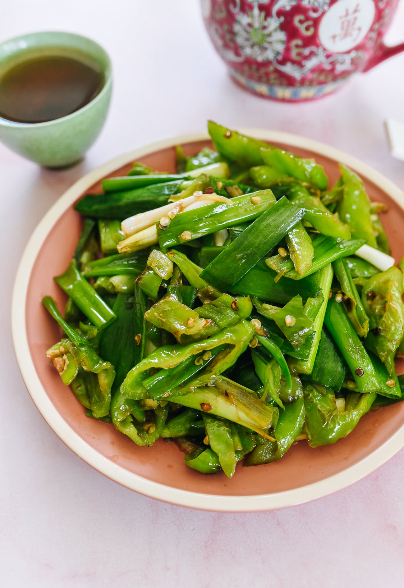 scallion pepper stir-fry